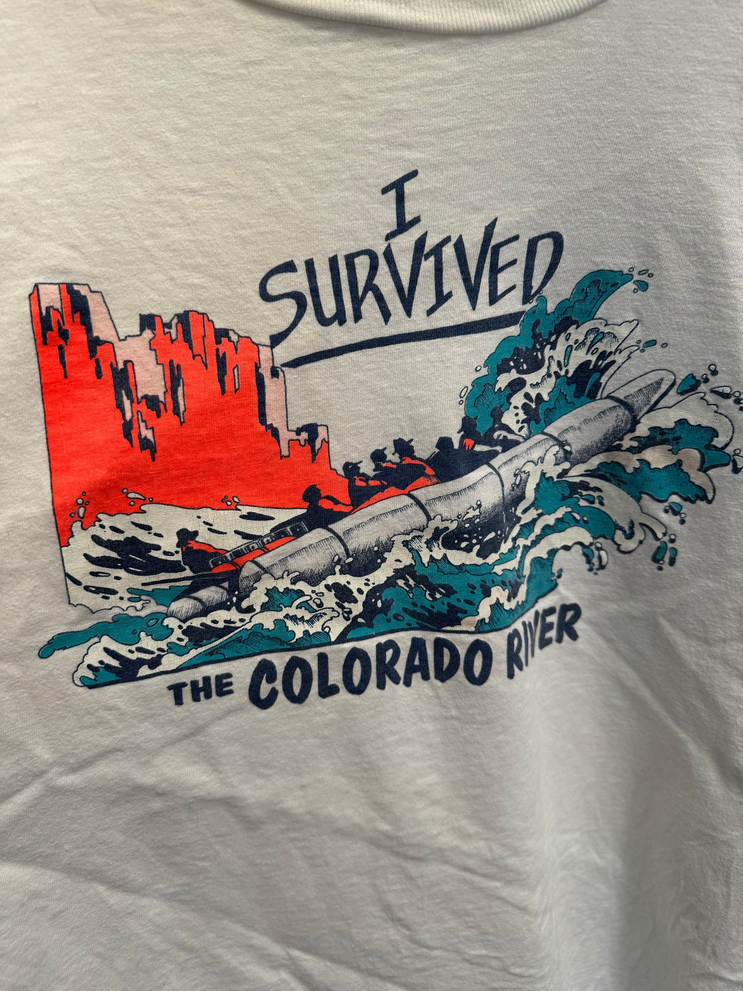 Single Stitch I survived the Colorado River T-shirt XXL