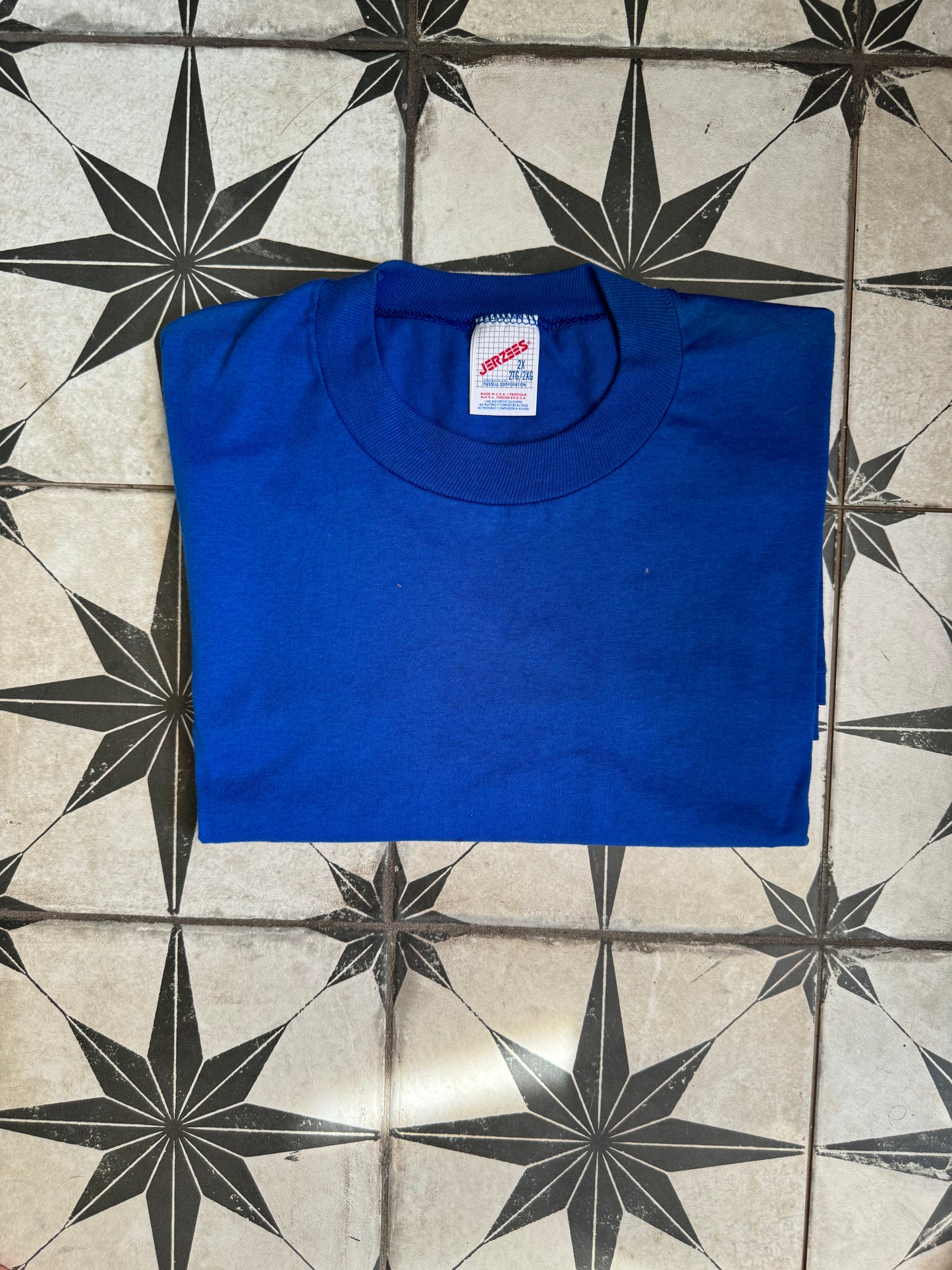 Single Stitch Plain Blue T-shirt