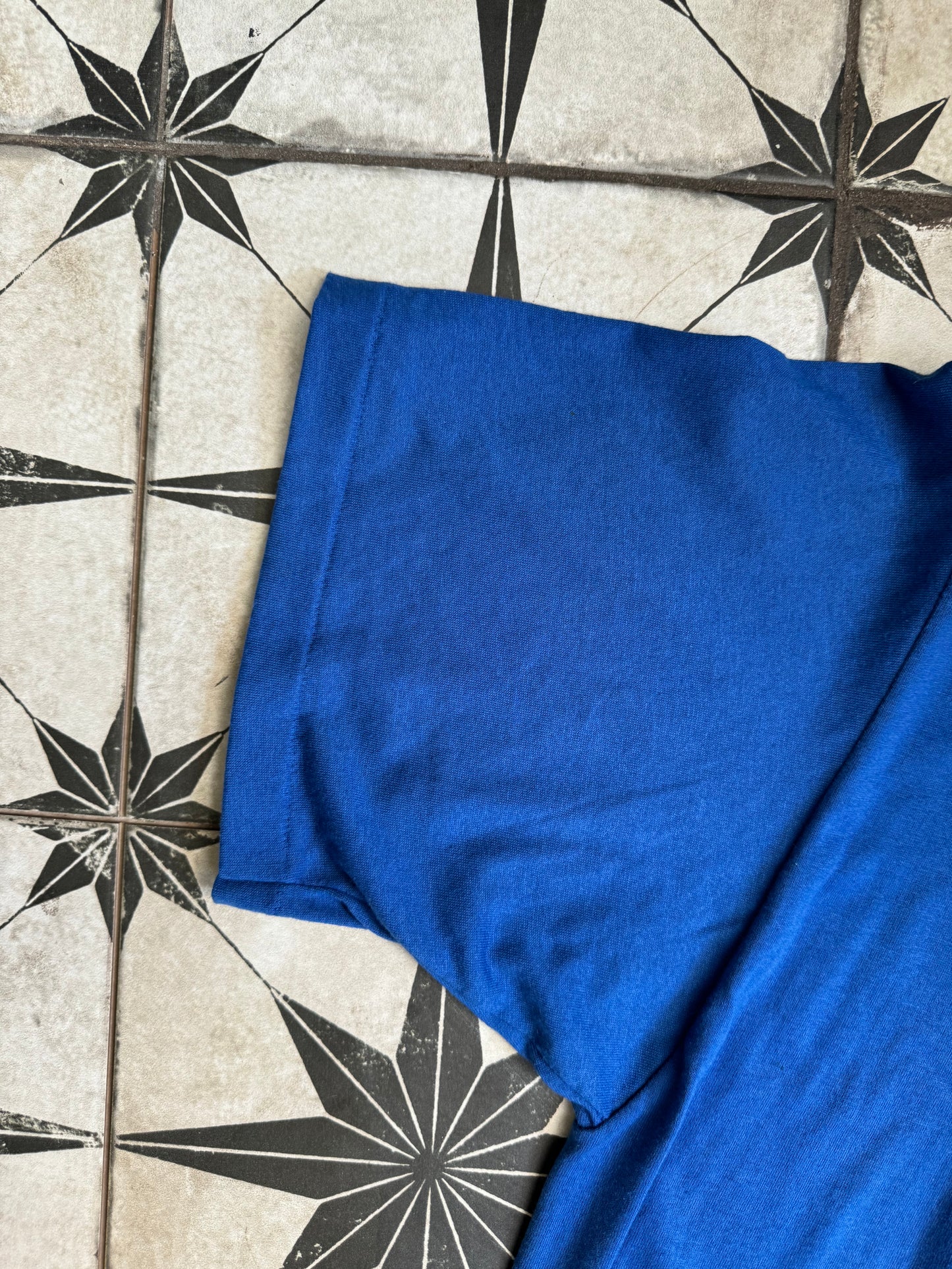 Single Stitch Plain Blue T-shirt